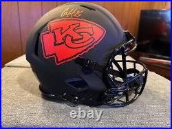 Clyde Edwards-Helaire Signed Kansas City Chiefs Eclipse Full Size Helmet NFL BAS