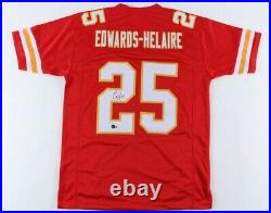 Clyde Edwards-Helaire Signed Kansas City Chiefs Red Jersey Beckett Certified