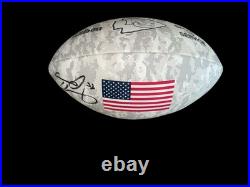 Creed Humphrey Signed Kansas City Chiefs Salute To Service Logo Football Bas
