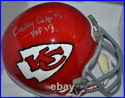 Curley Culp Signed Custom Facemask Full Size Helmet Kansas City Chiefs Hof13 Jsa