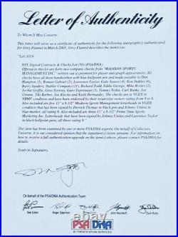 DERRICK THOMAS, Kansas City Chiefs Helmet's Doc. /Contract Signed Autographed PSA