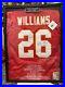 Damien Williams Signed Kansas City Chiefs Jersey (Beckett) embroidered, framed