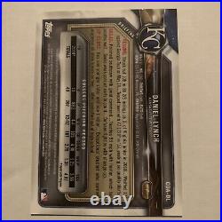 Daniel Lynch 2018 1st Bowman Chrome Black Refractor Auto /75 CDA-DL Royals