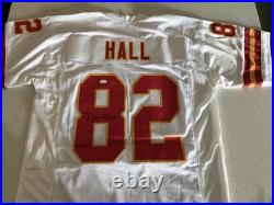 Dante Hall Signed Kansas City White Football Jersey