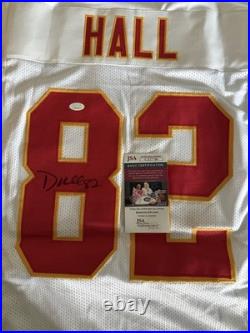 Dante Hall Signed Kansas City White Football Jersey