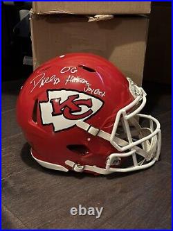 Dante Hall signed full size AUTHENTIC Kansas City Chiefs helmet