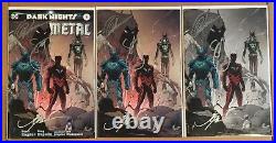 Dark Nights Metal 5 Planet Comicon Kansas City Variant Set A B C Signed Coa