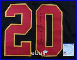 Deron Cherry Signed Kansas City Chiefs Throwback Jersey (PSA COA) 6xPro Bowl D. B