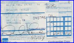 Derrick Thomas Kansas City KC Chiefs Signed Document