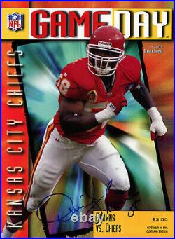 Derrick Thomas Signed Kansas City Chiefs 9/24/1995 Gameday Magazine JSA 37721