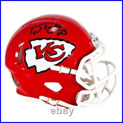 Drue Tranquill Signed Kansas City Chiefs Speed Mini Football Helmet (Beckett)