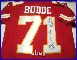 ED BUDDE KANSAS CITY CHIEF SB CHAMPS WithCOA SIGNED OFFICIAL LICENSED NIKE JERSEY