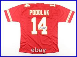 Ed Podolak Signed Kansas City Chiefs Jersey (JSA COA) Super Bowl IV Running Back