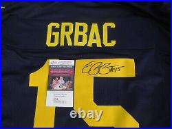 Elvis Grbac signed Michigan Wolverines UM jersey JSA COA Kansas City KC Chiefs