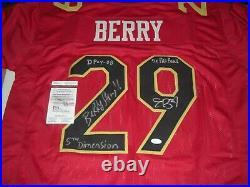 Eric Berry Kansas City Chiefs Dpoy-08, Berry Strong! Jsa/coa Signed Jersey