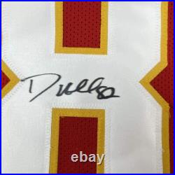 FRAMED Autographed/Signed DANTE HALL 33x42 Kansas City Red Jersey PSA/DNA COA