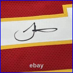 FRAMED Autographed/Signed TYREEK HILL 33x42 Kansas City Red Jersey JSA COA Auto