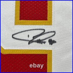 Framed Autographed/Signed Chris Jones 33x42 Kansas City Red Jersey JSA COA Framed Autographed/Signed Chris Jones 33x42 Kansas City Red Jersey JSA COA