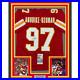 Framed Autographed/Signed Felix Anudike-Uzomah 35x39 Kansas City Jersey JSA COA
