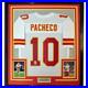 Framed Autographed/Signed Isiah Pacheco 35x39 Kansas City White Jersey JSA COA