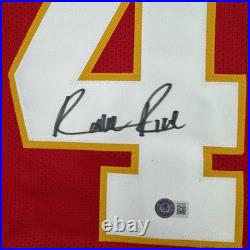 Framed Autographed/Signed Rashee Rice 35x39 Kansas City Red Jersey Beckett COA