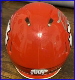 Frank Clark Autographed Signed Kansas City Chiefs Speed Mini Helmet JSA COA