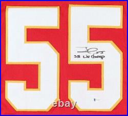 Frank Clark Signed Kansas City Chiefs Jersey Super Bowl LIV Champ (Beckett) LB