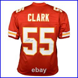 Frank Clark Signed Kansas City Pro Red Football Jersey (JSA)