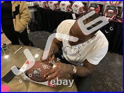Frank Clark autographed inscribed Helmet Kansas City Chiefs Beckett