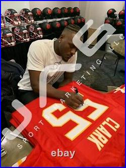 Frank Clark autographed signed inscribed jersey Kansas City Chiefs Beckett COA