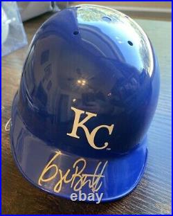 GEORGE BRETT Autographed Signed Kansas City Royals Riddell Mini Helmet