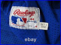 GEORGE BRETT SIGNED KANSAS CITY ROYALS RAWLINGS JERSEY with1990 JSA Game Issue