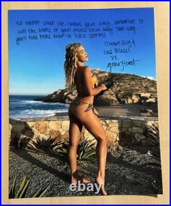 GRACIE HUNT SIGNED 8x10 PHOTO AUTOGRAPHED KANSAS CITY CHIEFS SEXY MODEL COA
