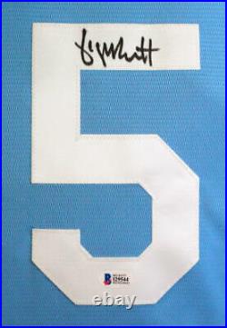 George Brett Autographed Kansas City Royals Blue Majestic Jersey- Beckett W Auth