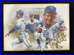 George Brett Kansas City Royals Signed Royalty In Motion John Boyd Martin