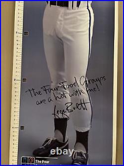 George Brett Life Size Poster. Kansas City Royals Signed Milk Dairy 1986