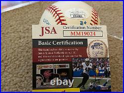 George Brett Signed Autographed Al Baseball Kansas City Royals Hof 99 Jsa Coa