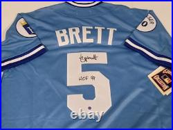 George Brett Signed Autographed Kansas City Baseball Jersey Steiner COA
