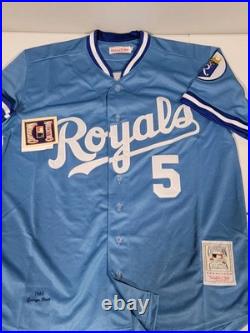 George Brett Signed Autographed Kansas City Baseball Jersey Steiner COA