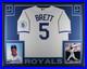 George Brett Signed Kansas City Royals Nike Baseball Framed Jersey HOF Beckett