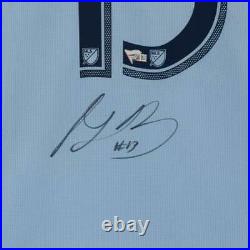 Gianluca Busio Sporting Kansas City Signed Blue 2019 Adidas Authentic Jersey