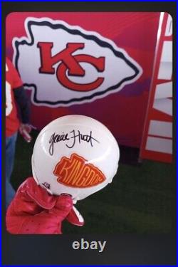 Gracie Hunt Kansas City Chiefs signed Custom mini helmet Patrick Mahomes Clark