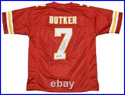 Harrison Butker Signed Autographed Kansas City Chiefs #7 Red Jersey Beckett