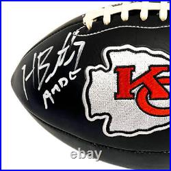 Harrison Butker Signed Kansas City Chiefs Official NFL Team Logo Black Football