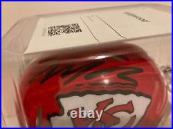 Hollywood Brown signed autographed mini helmet Kansas City Chiefs JSA WB313460