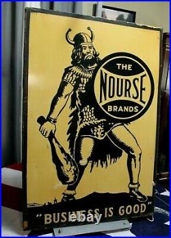 Holy Grailnourse Brand Oil Metal Signvikingoriginal Wood Framekansas City