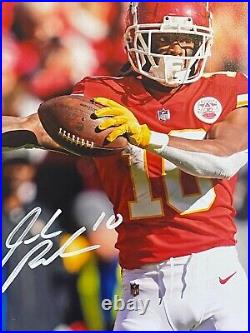 Isaiah Pacheco Kansas City Chiefs Super Bowl photo autographed signed COA 8x10