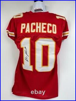 Isiah Pacheco Kansas City Chiefs Signed Autograph Jersey Game Cut JSA Witnessed