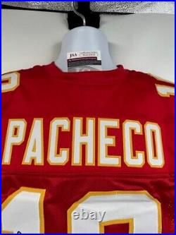 Isiah Pacheco Kansas City Chiefs Signed Autograph Jersey Game Cut JSA Witnessed