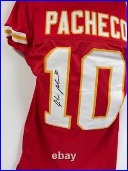 Isiah Pacheco Kansas City Chiefs Signed Autograph Jersey Game Cut JSA Witnessed